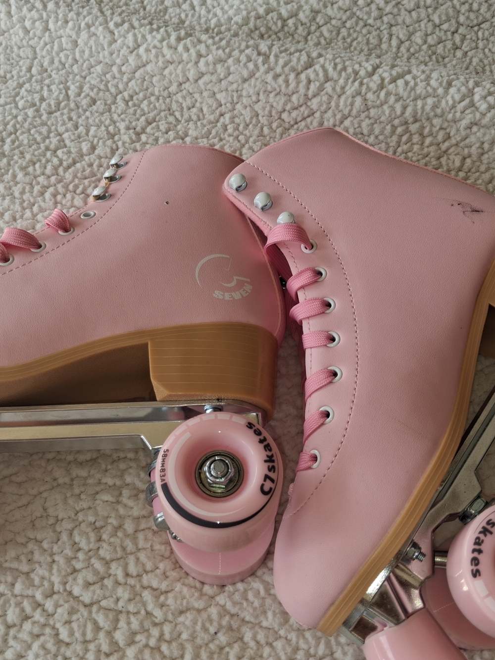 C7skates Cherry Blossom Quad Roller Skates for  Adult
